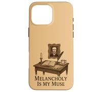 Dark Academia Gothic Vintage Scrivania Scrivania Estetica Custodia per iPhone 16 Pro Max