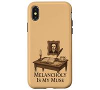 Dark Academia Gothic Vintage Scrivania Scrivania Estetica Custodia per iPhone X/XS