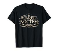 Dark Academia Nottambulo Latino Phrase Carpe Noctem Estetica Maglietta