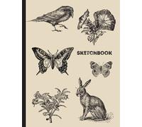 Dark Academia Sketchbook: Sketchpad For Drawing, Doodling, Journaling and Coloring, Aesthetic Sketchbook