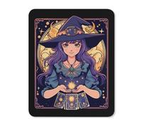 Dark Academia Tarocco Carta Sole Luna Cristalli Strega Tappetino per Mouse con Base in Gomma Antiscivolo Tappetino per Mouse per Computer per Ufficio