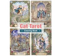 Dark Academia Tarot Cats: A Coloring Book of Mystical Illustrations