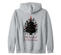 Dark Academia Tutto prenotato per Gli Amanti della Lettura di Natale Felpa con Cappuccio