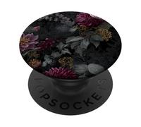 Dark Academia Victorian Gothic Floral Pattern PopSockets PopGrip Adesivo