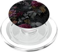 Dark Academia Victorian Gothic Floral Pattern PopSockets PopGrip per MagSafe