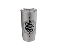 Dark Academia Witchy Snake Tarocchi Estetico Celeste Boho Bicchiere termico in acciaio inox doppia parete