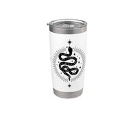 Dark Academia Witchy Snake Tarocchi Estetico Celeste Boho Bicchiere termico in acciaio inox doppia parete