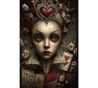 Dark Alice “Eat Me” Notebook: Gothic Queen of Hearts Journal with Red Rose Cover (6x9 Lined Notebook, 201 Pages): A bold and moody Wonderland-inspired ... textures, and a haunting Queen aesthetic