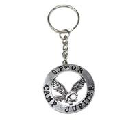 Dark and Twisty Gifts Camp Jupiter Eagle SPQR portachiavi portachiavi - The Last Olympian Camp Mezzosangue Aquila all'interno ciondolo, Argento, 37mm Pendant