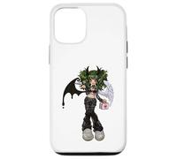 Dark Angel Demon Emo Baddie Grunge Y2K Gothic Nursecore Custodia per iPhone 12/12 Pro