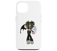 Dark Angel Demon Emo Baddie Grunge Y2K Gothic Nursecore Custodia per iPhone 13
