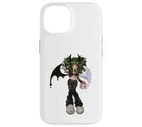 Dark Angel Demon Emo Baddie Grunge Y2K Gothic Nursecore Custodia per iPhone 14