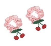 Dark Attachments Femmine Morbido Flessibile Capelli Ensemble Non Slip Anallergico Accessori per Capelli per Bambini Nero Scrunchies Bambino Sicuro