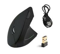 (Dark Black) Vertical Ergonomic Wireless Rechargeable Mouse