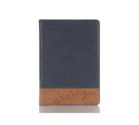 (Dark Blue) Cross Texture Splicing PU Leather Wallet Tablet Protective Case for iPad 10.2 (2021)/(2020)/(2019)