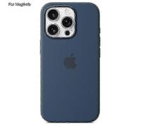 (Dark Blue) Liquid Silicone Case with MagSafe & Induction Popov Tech for iPhone 16 Pro Max - Durable Third-Party Accessory