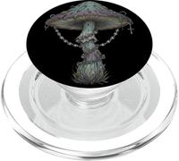Dark Botanical Mushroom Illustration PopSockets PopGrip per MagSafe