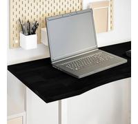 Dark Brown Solid Wood Table Top, 100 x 60 x 2,5 cm, rettangular Desk Surface for Home Office, Durable Black Nut Wood Desktop