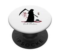 Dark Christmas morte santa natale gotico terrore sangue PopSockets PopGrip Adesivo