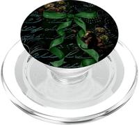 Dark Coquette verde lunatico con stampa gotica vintage con gatto e fiocco PopSockets PopGrip per MagSafe