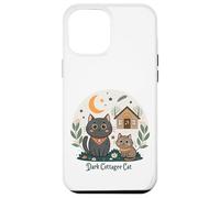 Dark Cottagecore Cats con cabina e luna crescente Custodia per iPhone 12 Pro Max
