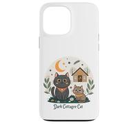 Dark Cottagecore Cats con cabina e luna crescente Custodia per iPhone 13 Pro Max