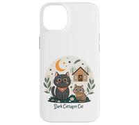 Dark Cottagecore Cats con cabina e luna crescente Custodia per iPhone 14 Plus