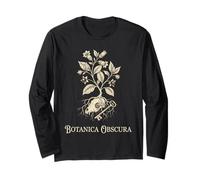 Dark Cottagecore Witchy Botanical Skull Roots Arte occulta Maglia a Manica