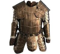 Dark Drake Blackened Fantasy Armor Suit - Costume completo medievale con pettorale, spalla, bretelle e pidocchi per LARP, Cosplay & Display