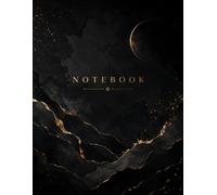 Dark Elegance Notebook: A Stylish Black and Gold Journal for Notes, Ideas, Plans & Everyday Thoughts