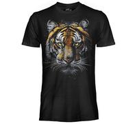 DARK EMBER - T Shirt Tiger Eyes. Maglia Unisex in Cotone. Maglietta vestibilità Regular per Adulto e Ragazzo S