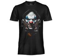 DARK EMBER - Tshirt Unisex Joker Strike. Maglia Nera in Cotone. Stampa di Alta qualità. vestibilità Regular M