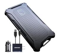 Dark Energy Poseidon Pro - Caricabatterie portatile indistruttibile, connettori USB-A e USB-C, Armorflex ultra resistente, batteria a lunga durata, 10.200 mAh, connettori della serie Signature, nero