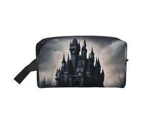 Dark Fairy Tale Castle02 - Beauty case da viaggio, trousse per cosmetici, da appendere, per donne e uomini, palestra quotidiana