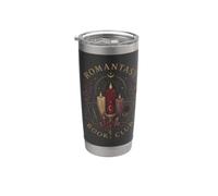 Dark Fantasy Romance Reader Moon Candle Book Club Bicchiere termico in acciaio inox doppia parete