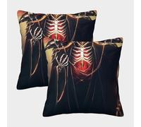 Dark Fantasy Warrior-gothic Horror Art Federe Cuscini Per Divano Decorativa Available All Seasons Fodere Per Cuscini Set 2 Pezzi Moderna Per Divani Giardino 40x40cm