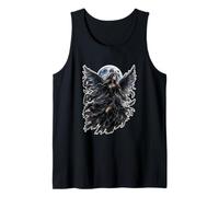 Dark Gothic Angel Wings Moon Fantasy Art Aesthetic Canotta