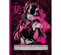 Dark Gothic Anime Waifu Notebook: Grunge Demon Girl Horror Art, Wide Ruled Journal for Students, School, and Japanese Manga Fans