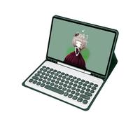 (Dark Green, Multicolor) YT098B For iPad Air (2020) / (2022) Ultra Thin Bluetooth Keyboard Protective Case Shockproof Leather