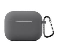(Dark Grey) For AirPods Pro 3 Silicone Case with Carabiner Ultra Thin 1.3mm Earphone Protective Cover（）