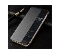 (Dark grey, For P40) Premium Leather Flip Cover Phone Case for Huawei P30, P40 Pro, and More - Stylish Protection for UK Mobile Users