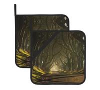 Dark Hedges Irlanda del Nord grandi presine guanti da forno set resistenti al calore presine presine quadrati presine calde pads8 pollici