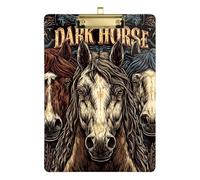 Dark Horse Metal Rock A4 infermieristica studente portablocco in plastica per il primo anno insegnante deve avere dimensioni 9 x 12