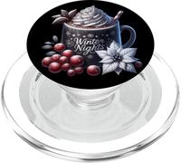 Dark Hot Chocolate For Cocoa Lovers And Frosty Winter Nights PopSockets PopGrip per MagSafe