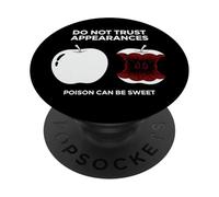 Dark Humor Poison Apple Avviso Citazione Sarcastico Gotico PopSockets PopGrip Adesivo