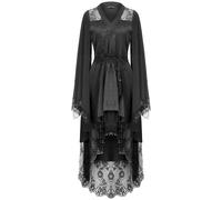 Dark In Love Abito Da Donna Nero Gothic Con Kimono