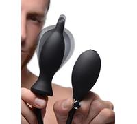 Dark Inflator Silicone Inflatable Plug - Black