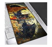 Dark Knight Tappetino Mouse Gaming, Grande Anime Mouse Pad XL 700x300mm Confortevole, Lavabile, 3mm Antiscivolo Tappetino Scrivania Supporto per Ufficio Computer, Adatto per computer e PC,B