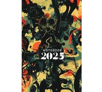 Dark Line Notebook 6x9: Pattern_style_design_of_complex_Genetics_symbols_color_Art_texture_curve