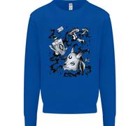 Dark Magic Black Voodoo Magic Mushrooms Uomo Sweatshirt Jumper
